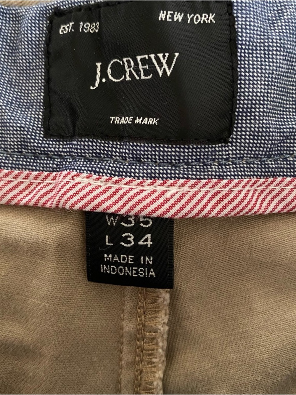J. Crew 770 Straight Fit Chino Pants Khakis Size 35 / 34 - Picture 6 of 9